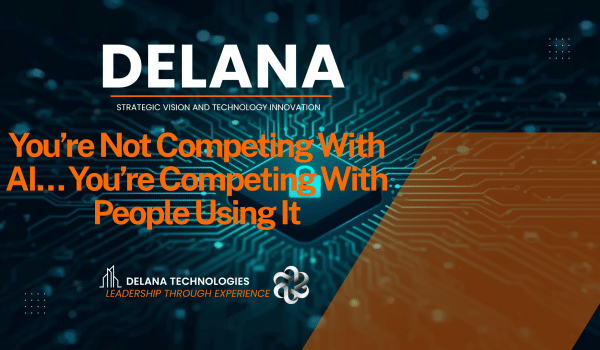 Professional using AI tools for enhanced productivity and competitive advantage in business
