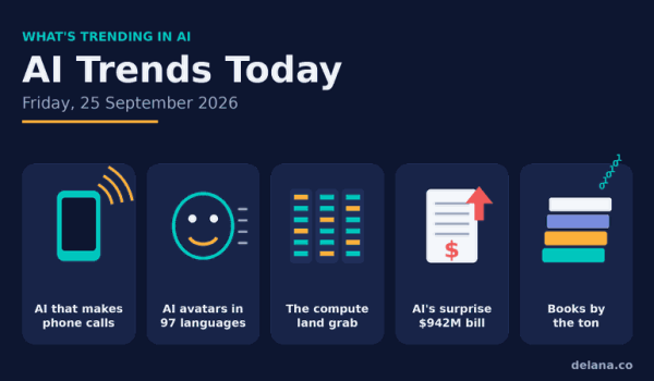 AI Trends Today (September 25, 2026): Your AI Will Call You Now, and 4 Other Shifts Businesses Can’t Ignore
