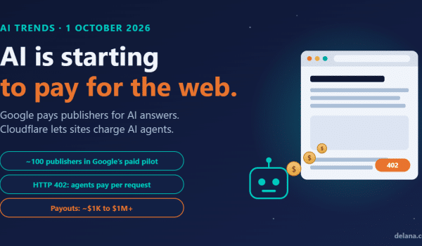 AI Is Starting to Pay for the Web: Google’s Publisher Payouts, Cloudflare’s Agent Paywall and What It Means for Your Website (AI Trends, 1 October 2026)